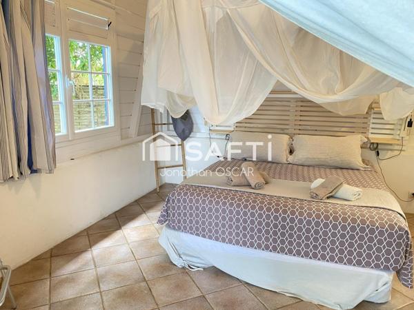 Villa F7 Sainte-Luce avec 2 bungalows, mezzanine, piscine et spa