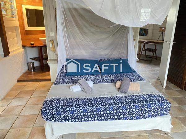 Villa F7 Sainte-Luce avec 2 bungalows, mezzanine, piscine et spa