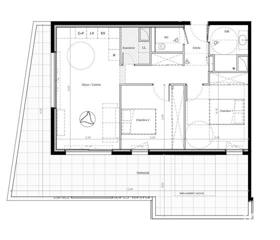 Appartement à vendre 3 pièces 66 m² Baillargues