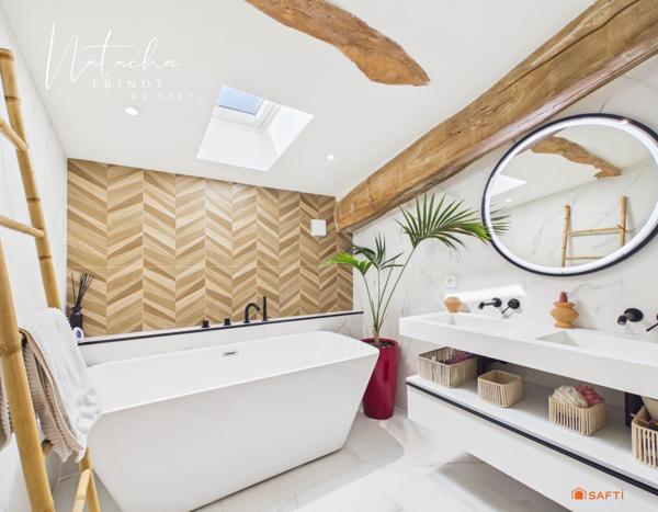 Maison de caractère rénovée avec piscine et garage 100 m² – au calme, à 2 min de l’autoroute