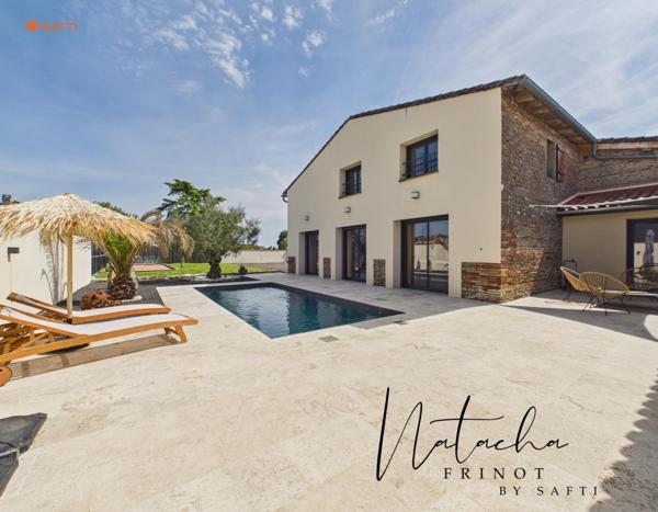Maison de caractère rénovée avec piscine et garage 100 m² – au calme, à 2 min de l’autoroute