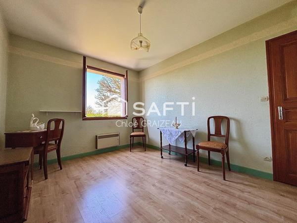 Maison de plain-pied, 95 m² habitables, garage