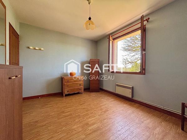 Maison de plain-pied, 95 m² habitables, garage