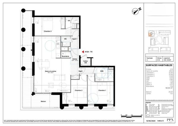 appartement à vendre 4 pièces LYON (69)