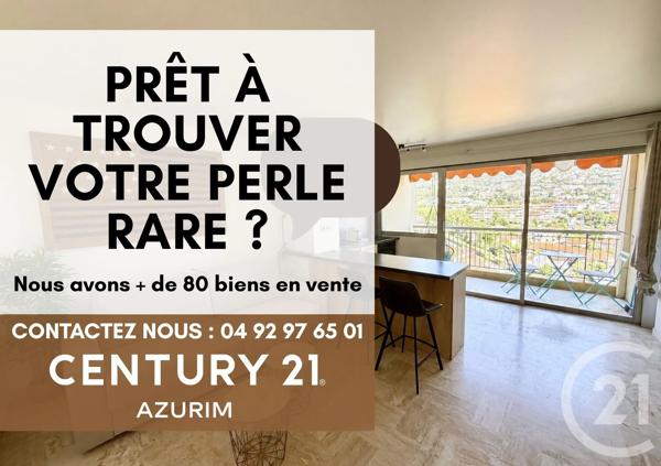 Appartement F1 à vendre  1 pièce - 27,90 m 2   MANDELIEU LA NAPOULE  - 06