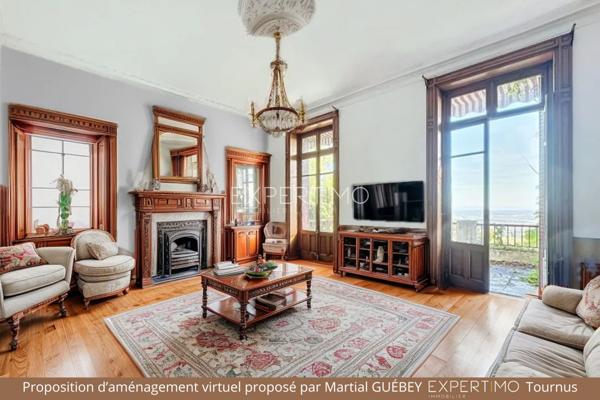 Tournus (71700) TOURNUS : Château + Maison et granges sur 1,6 hectare avec vue panoramique sur la Saône.