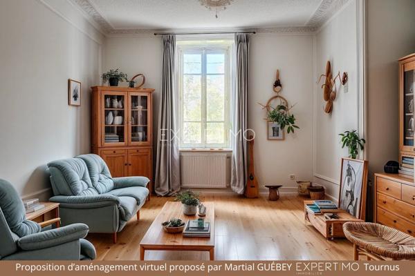 Tournus (71700) TOURNUS : Château + Maison et granges sur 1,6 hectare avec vue panoramique sur la Saône.