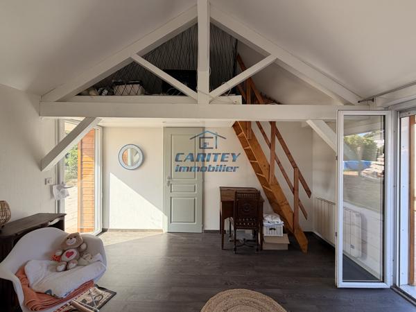 Maison individuelle plain pied en pierre – 90 m² – 3 chambres – Terrain 1 468 m²