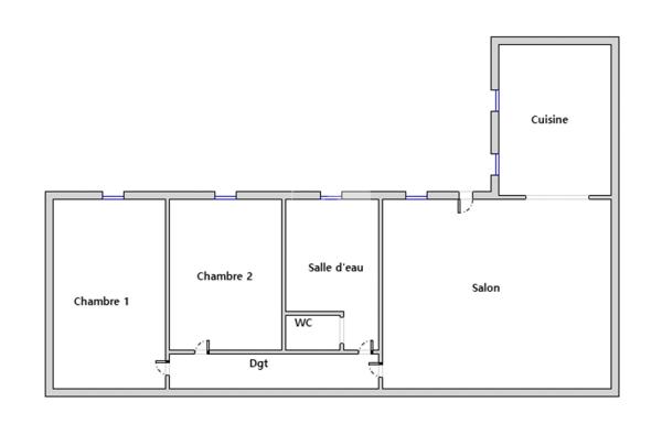 Appartement Montereau Fault Yonne 3 pièce(s)