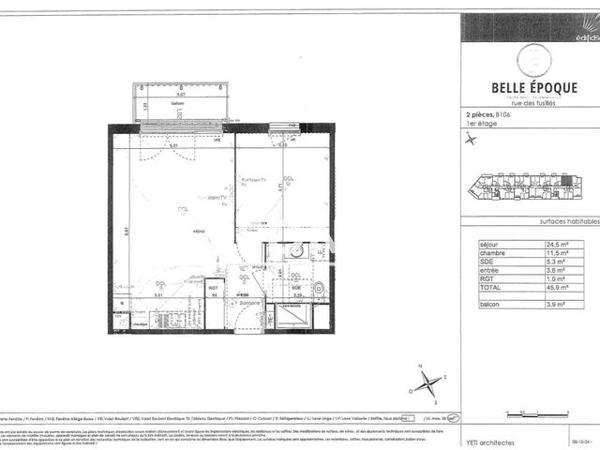 Location Appartement 2 pièces 45.9 m² - 1A ET 1B RUE DES FUSILLES Notre Dame De Bondeville 76960
