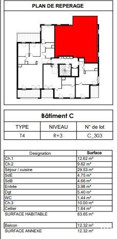 Appartement à vendre 4 pièces 86 m² Nantes
