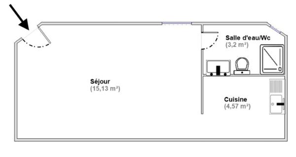 Montreuil, limite Vincennes-Studio 22,90 m2-8mn à pied RER A Vincennes,8 mn métro L9, 10 mn L1-Calme-Pas de vis à vis