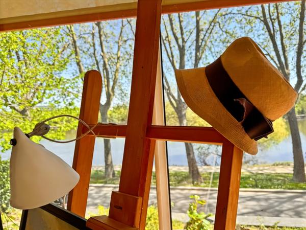 Vue carte postale sur la Maine : Maison atypique et appartement séparé de 300 m2 jouant sur les volumes, la lumière et les perspectives