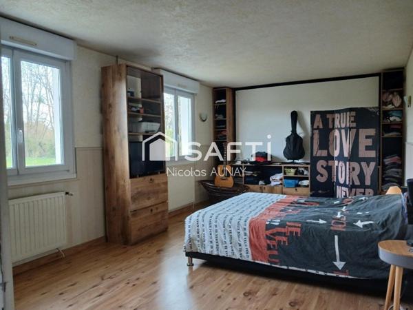 Maison de 125m2 en campagne avec un grand terrain.