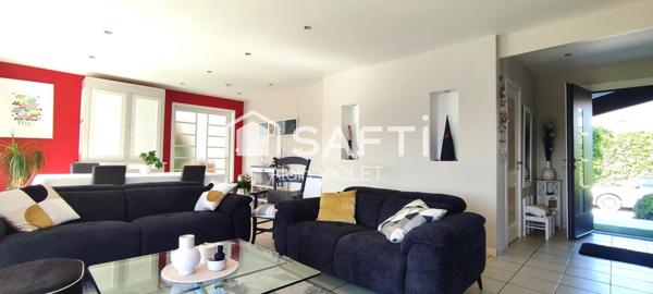 Maison d’architecte, 135 m², 4 chambres.