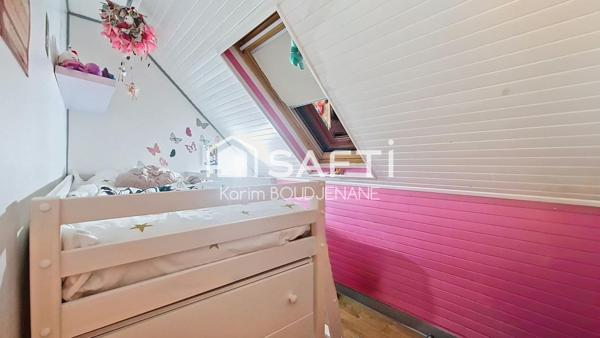 Maison sur cave totale, 2chambres et jardin