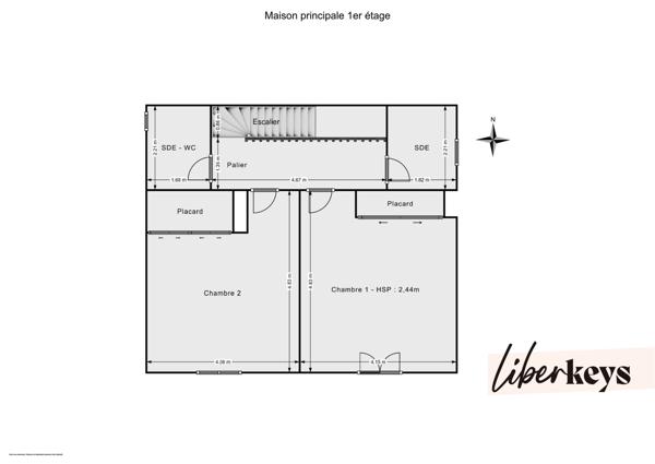 Maison T4 (144m²) + T2 (42m²) + garage (45m²) sur 2159m² constructible I Rougiers