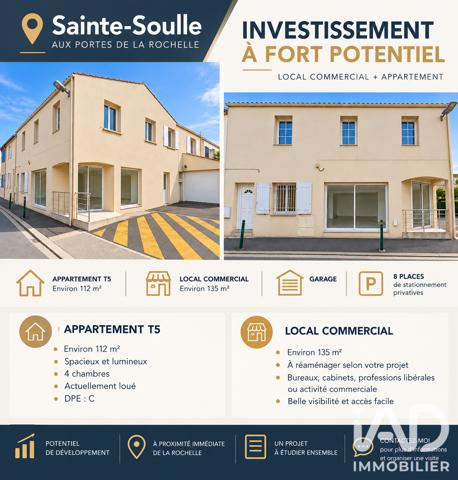 Immeuble à vendre 242 m² Sainte-Soulle