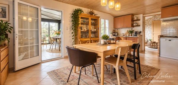🏡 ANGLES – MAISON ATYPIQUE 110 M² – GRANDE VÉRANDA 24 M² – 3 CHAMBRES – JARDIN CLOS – À 8 MIN DES PLAGES