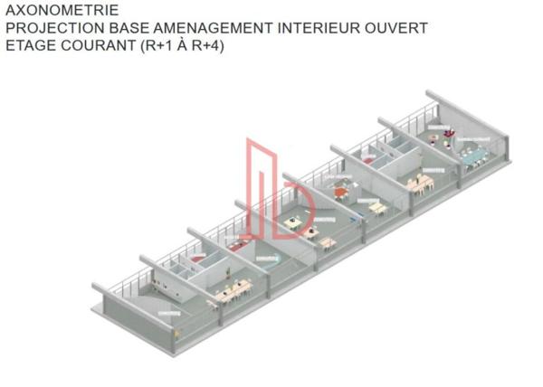 Bureau de 1593 m² à louer à Bordeaux Sud-Ouest