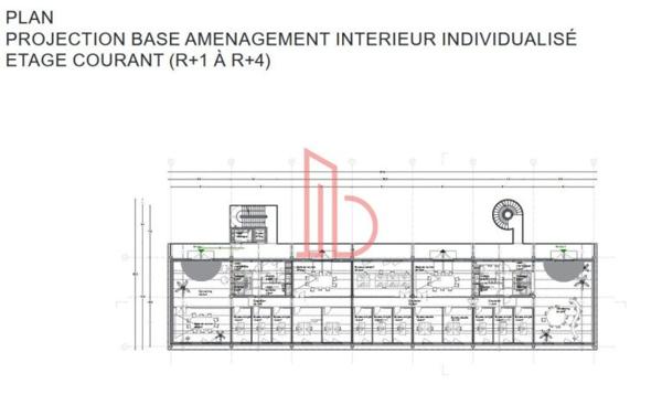 Bureau de 1593 m² à louer à Bordeaux Sud-Ouest