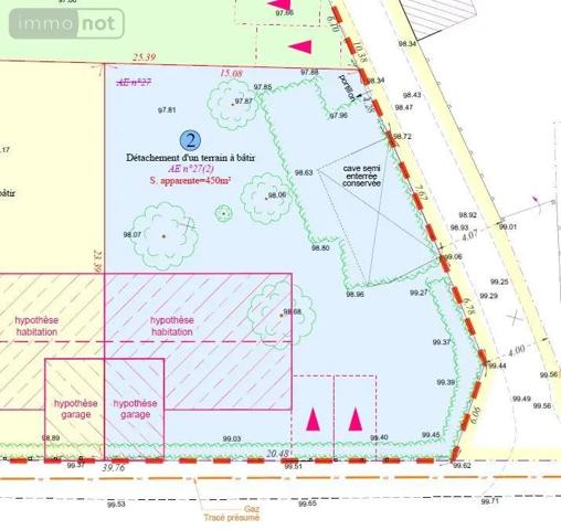 Achat - Terrain à bâtir Notre-Dame-d'Oé 37390 450 m 2