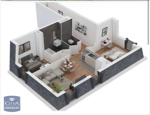 Appartement à louer 3 pièces 54.9m² Dourdan (91410)