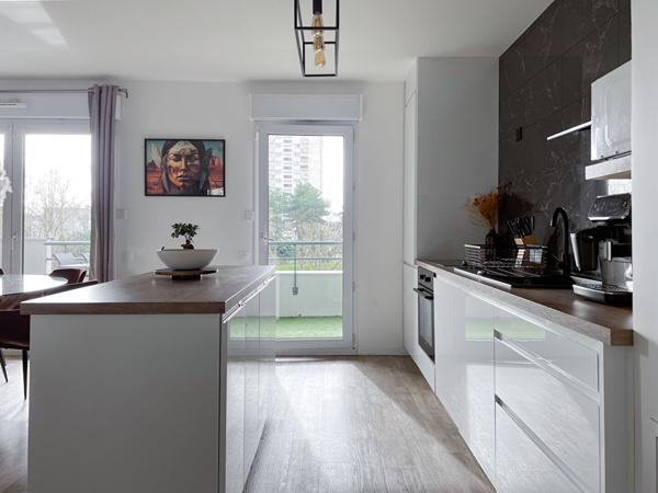 Appartement à Angers secteur Deux-Croix / Banchais - Type 3.67 m² avec balcon et parking