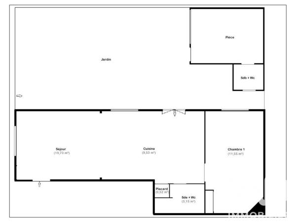 Appartement à vendre 3 pièces 44,48 m² Châtillon