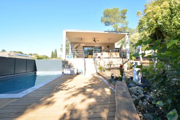 Maison contemporaine-6 pièces-piscine-garage