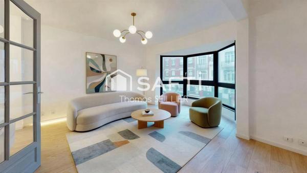 Superbe T2 rénové de 38 m² avec garage – Croix (centre)