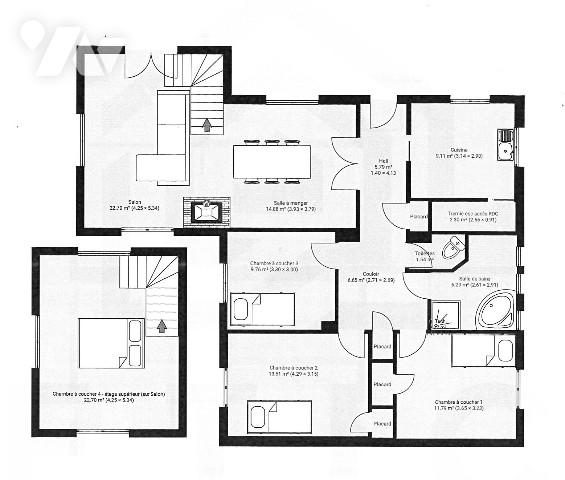 Belle maison familiale de 166 m² environ sur un terrain de 1 274 m²