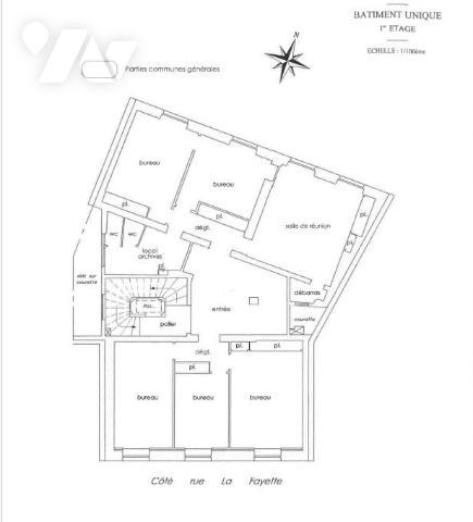 LOCAL COMMERCIAL 120m² - Paris 9e - Rue La Fayette 