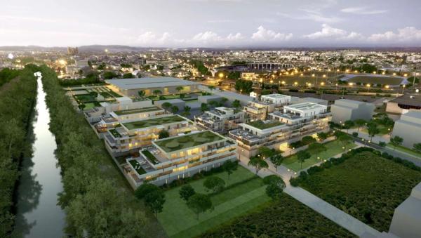 Appartement Neuf à vendre 4 pièces NARBONNE (11) T4 112,06m2 en R+4, Terrasse 84 M2, 2 boxs, Exposition NE  La Clape et Parc des Expositions