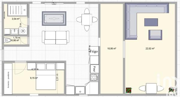Appartement à vendre 2 pièces 42 m² Saint-Symphorien-d'Ozon