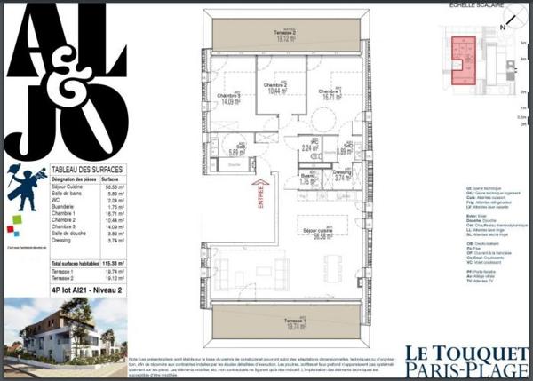 T4 Le Touquet-Paris-Plage 115 m²