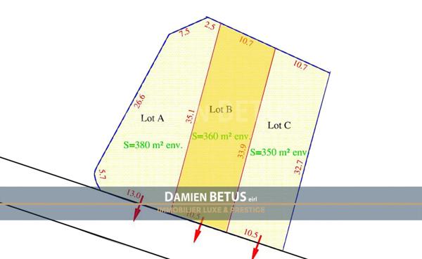 Terrain à vendre de 360,00 m² L'ILE D'YEU (85), SAINT-SAUVEUR.