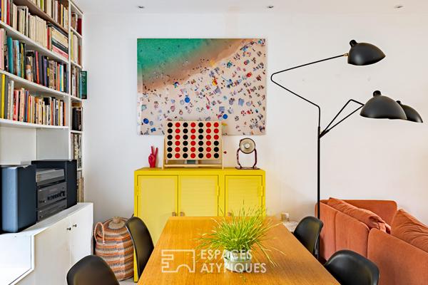 Maison familiale avec jardin intimiste et studio indépendant.