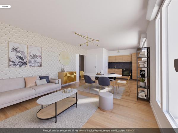 T3 avec ascenseur, 2 terrasses et 2 parkings