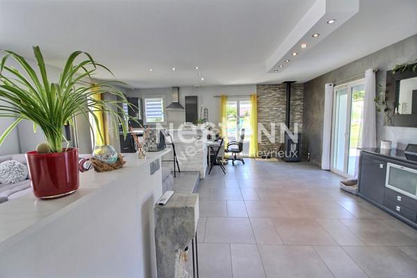 DIEMOZ - BELLE MAISON DE 101M² environ avec joli terrain clos arboré, piscine- DPE : C