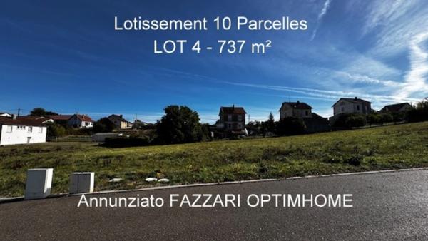 Stenay 55700 terrain à bâtir viabilisé 584 m² Lot n° 2   |   Lotissement Les Vergers   |   30 280 € honoraires inclus