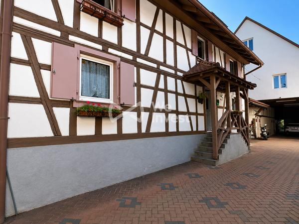 Niedernai – Authentique maison alsacienne avec grange de 400 m²