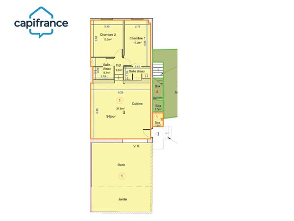 Superbe appartement T3 A VENDRE SAINT FRANCOIS (971)