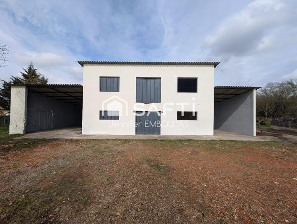 Bâtiment 170 m² : GARAGE / HANGAR / ENTREPOT