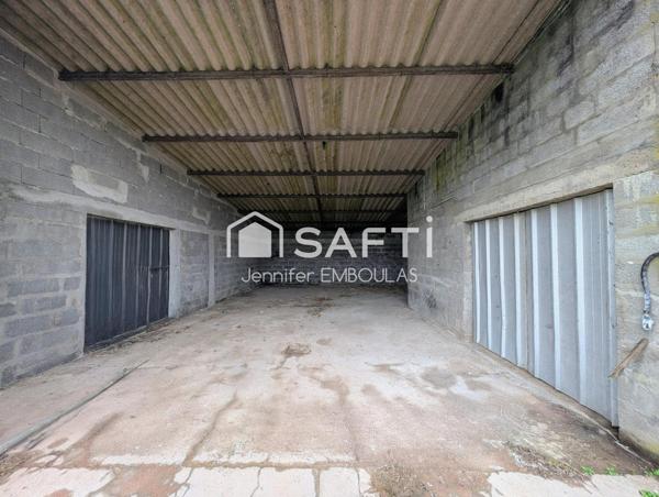 Bâtiment 170 m² : GARAGE / HANGAR / ENTREPOT
