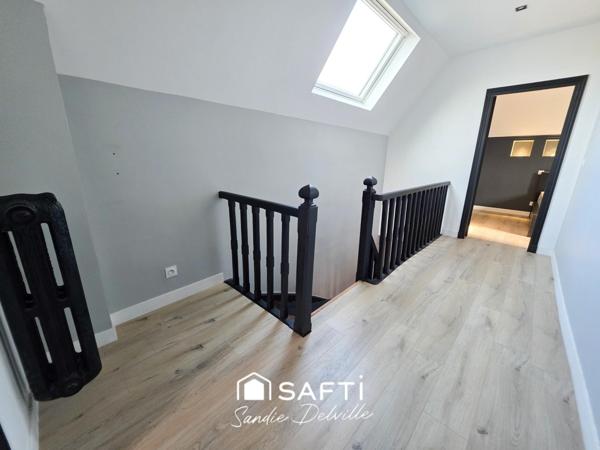 Appartement type maison 4 pièces- 124m²- 3ch- garage