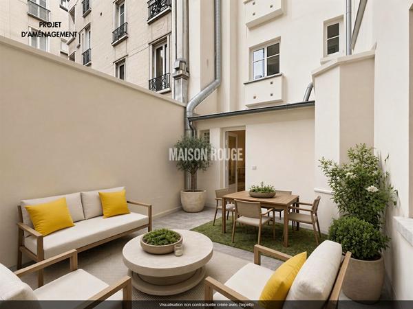 Boulogne Princes Marmottan - Grand studio - grande terrasse & cave