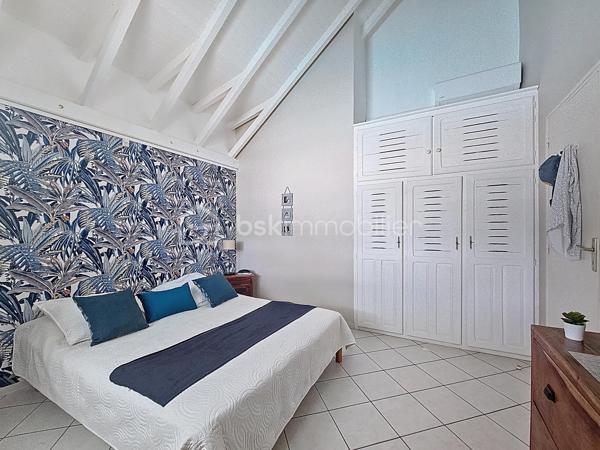 EXCLUSIVITE 
Delphine MIRANDA pour BSK Immobilier

Saint François , dans un lotissement prisé pour son emplacement et sa quiétude je vous propose cette jolie villa d'habitation d'une surface habitable de 102 m2 (82,43 m2 Carrez) édifiée sur deux niveaux sur une parcelle plane de 383 m2.
Entrée par portail électrique avec portillon de sécurité, le jardin paysagé tiré au cordeau vous offre un extérieur sans contrainte d'entretien , une piscine au sel avec douche extérieure , un carport et un grand garage fermé de 20 m2.
La terrasse abritée orientée jardin vous permettra également de profiter de la douceur du climat caribéen.
La maison propose un grand salon - séjour avec belle hauteur sous plafond, une cuisine ouverte aménagée et équipée , une grande chambre climatisée avec placards de rangements, une deuxième chambre version suite parentale avec placards, salle d'eau douche à l'italienne et toilettes, une deuxième salle d'eau et un toilette invité.
Pour compléter l'ensemble, à l'étage en mezzanine fermée une troisième chambre climatisée.
Aucun travaux à prévoir , l'entretien est irréprochable il est important de le souligner, vous disposez d'un bien clé en main prêt à l'emploi.

Ses atouts majeurs : 
- emplacement 
- peu d'entretien extérieur
- garage fermé 
- climatisations et ventilateurs plafonniers 
- moustiquaires intégrées sur chaque fenêtres
- 2 citernes tampon de 1250 litres soit 2500 litres à disposition
- piscine au sel 
- vendu meublé clé en main 
- 2 places de parking intérieur et une en extérieur 
- aucun travaux 

Clairement c'est un coup de coeur clé en main, n'hésitez pas à me contacter pour de plus amples informations, accéder à la vidéo de la villa , échanger sur votre projet et positionner une visite.
Merci de privilégier l'appel ou message par whatsapp.