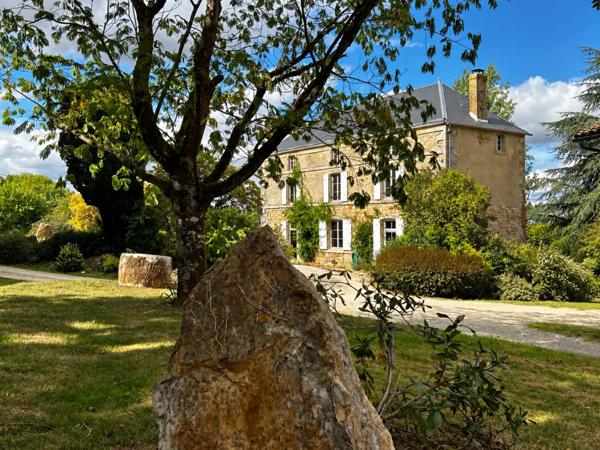 Characterful Stone Manoir House with Barns & Gardens