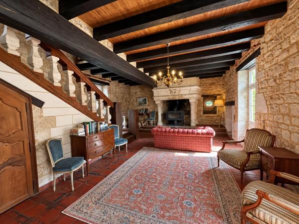 Characterful Stone Manoir House with Barns & Gardens